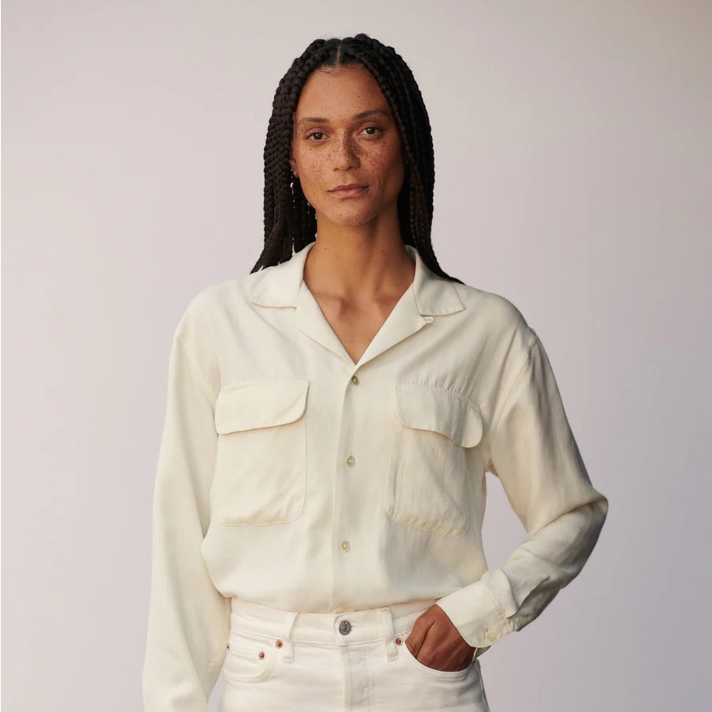 Buck Mason NWT white button down size L